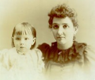 Nellie (Mrs. Charlie) Van der Heyde and child