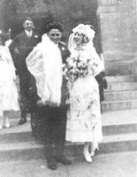 Wedding of Chuck Yost, Sr. and Margaret Eiden, 1920