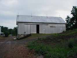 Isaac Yost rear of barn and ramp