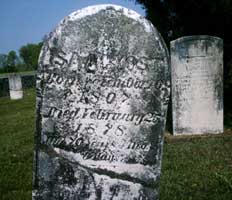 Gravestone of Isaac Yost at old Host Church cemetery