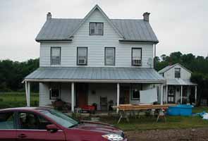 Isaac Yost house and fulling mill front view