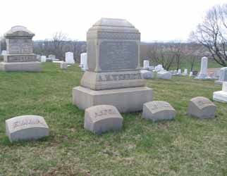 AM Wenrich gravestone with Mary Yost