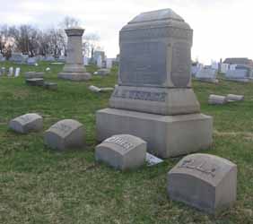 AM Wenrich gravestones with Mary Yost