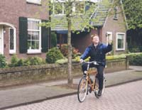 Frank Vinkenvleugel on bike