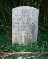 Gravestone of Jacob Yost